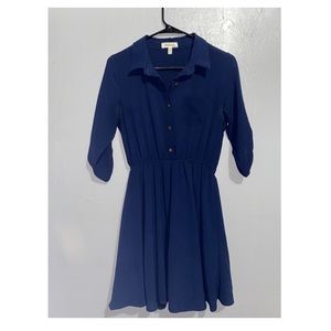 Navy Monteau Dress